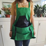 Gardening Apron Waterproof Oxford Chest & Kangaroo Pockets