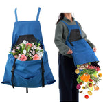 Gardening Apron Waterproof Oxford Chest & Kangaroo Pockets