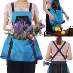 Gardening Apron Waterproof Oxford Chest & Kangaroo Pockets