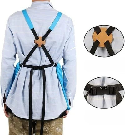 Gardening Apron Waterproof Oxford Chest & Kangaroo Pockets