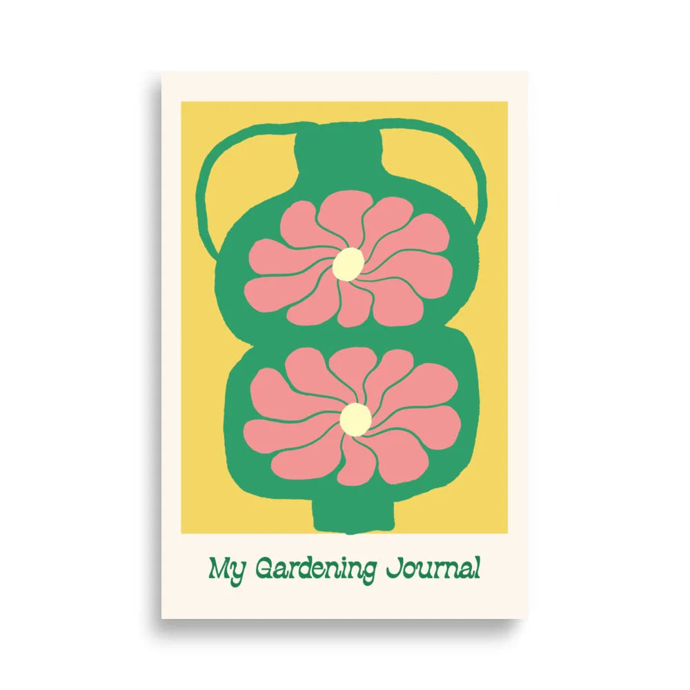 Gardening Art Print Archival Japanese Paper 300 DPI