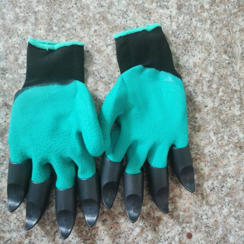 Gardening Gloves Built-In Claws Thorn-Resistant Ergonomic Grip