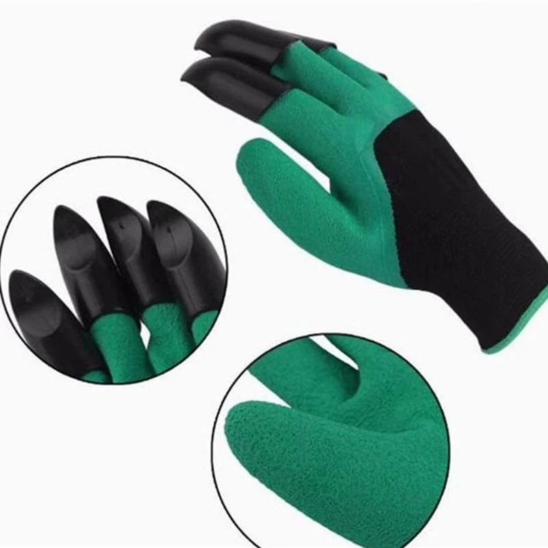 Gardening Gloves Built-In Claws Waterproof & Puncture-Resistant