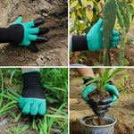 Gardening Gloves Built-In Claws Waterproof Puncture-Resistant