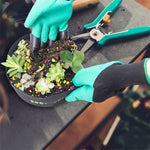 Gardening Gloves Built-In Claws Waterproof Puncture-Resistant