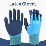 Gardening Gloves Stab-Resistant Waterproof Polyester & Latex