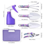Gardening Tool Set 10-Piece Ergonomic Handles & Vibrant Colors