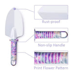 Gardening Tool Set 10-Piece Ergonomic Handles & Vibrant Colors