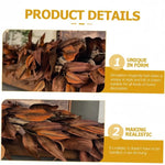 Garland Faux Magnolia Leaves 6 Ft Brown