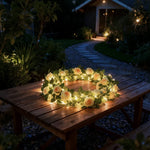 Garland Lights Artificial Foliage Solar & Battery Powered
