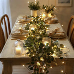 Garland Lights Artificial Foliage Solar & Battery Powered