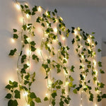 Garland Lights Artificial Foliage Solar & Battery Powered