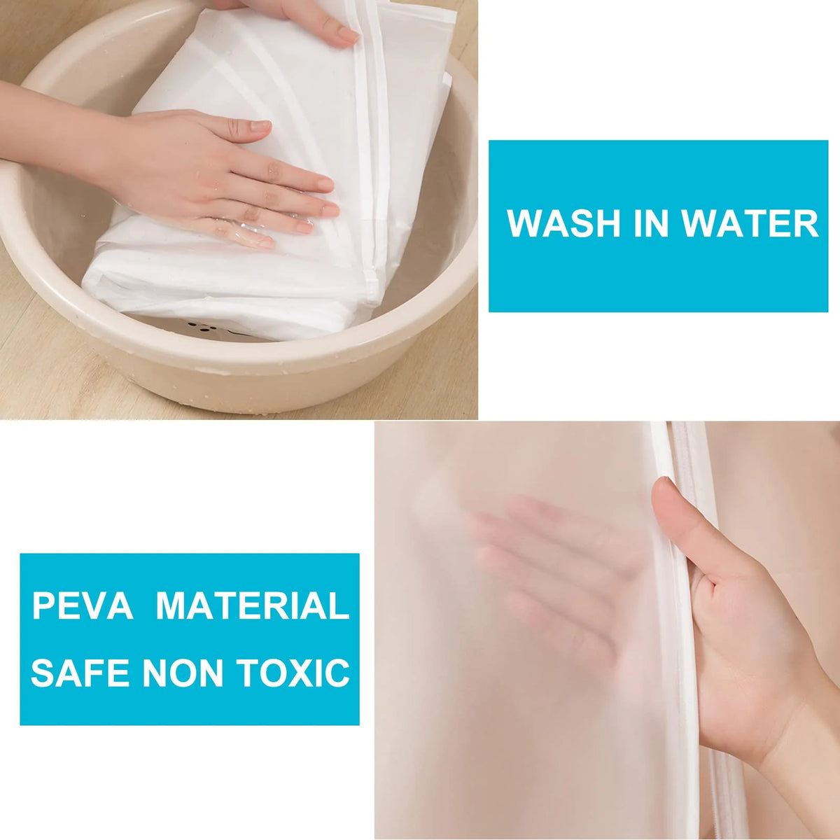 Garment Storage Bag Transparent Front Breathable Sides Dust Protection