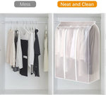 Garment Storage Bag Transparent Front Breathable Sides Dust Protection