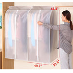 Garment Storage Bag Transparent Front Dust Protection