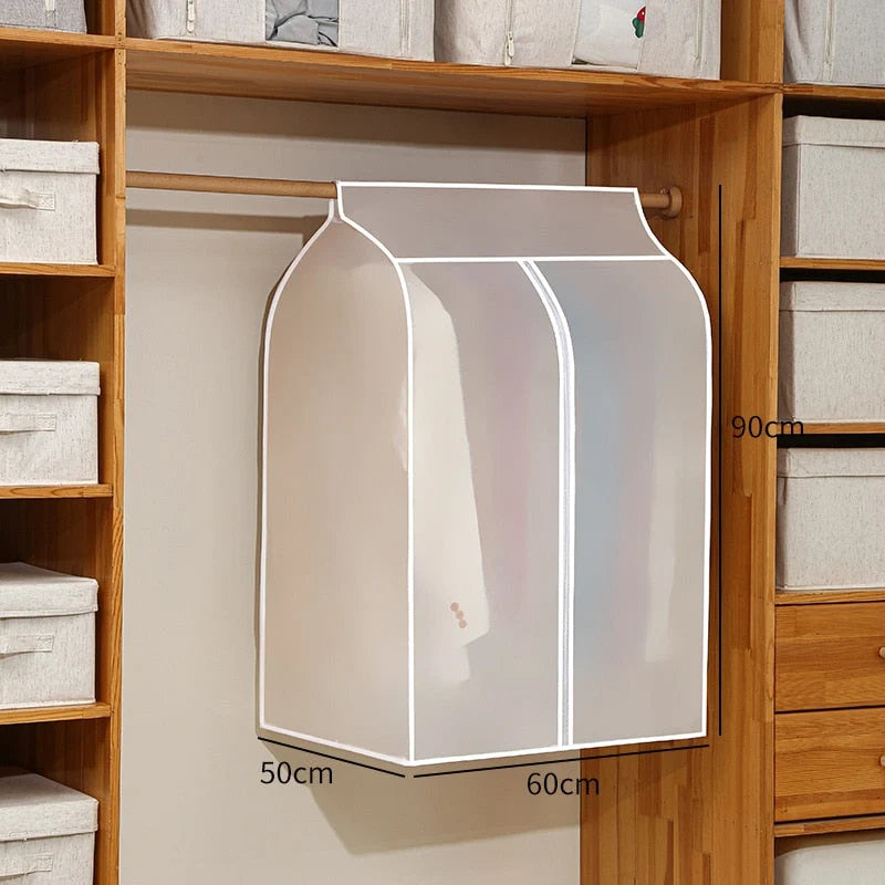 Garment Storage Bag Transparent Front Dust Protection
