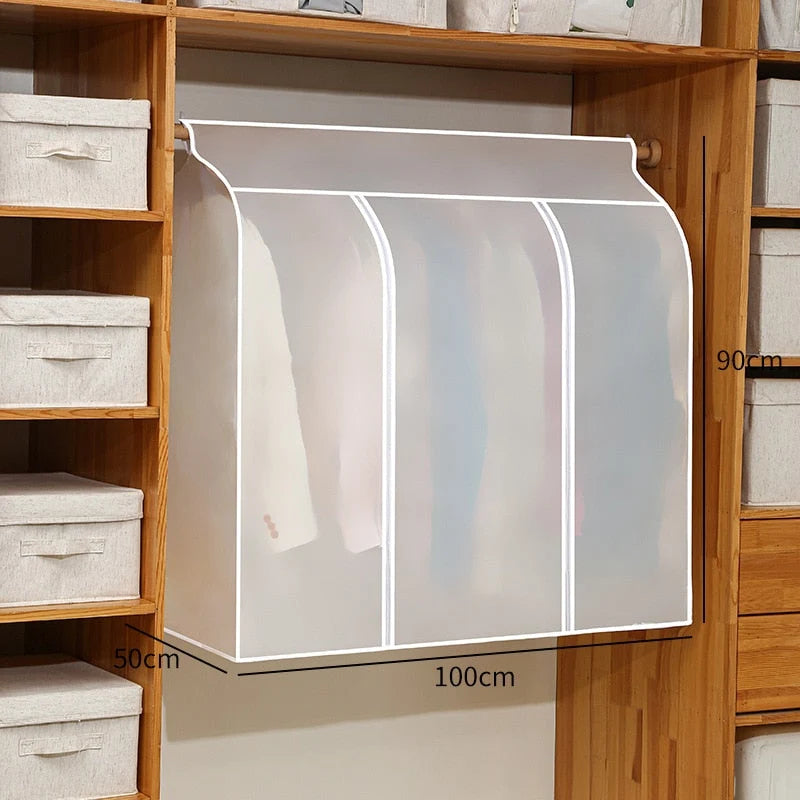 Garment Storage Bag Transparent Front Dust Protection