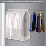 Garment Storage Bag Transparent Front Dust Protection