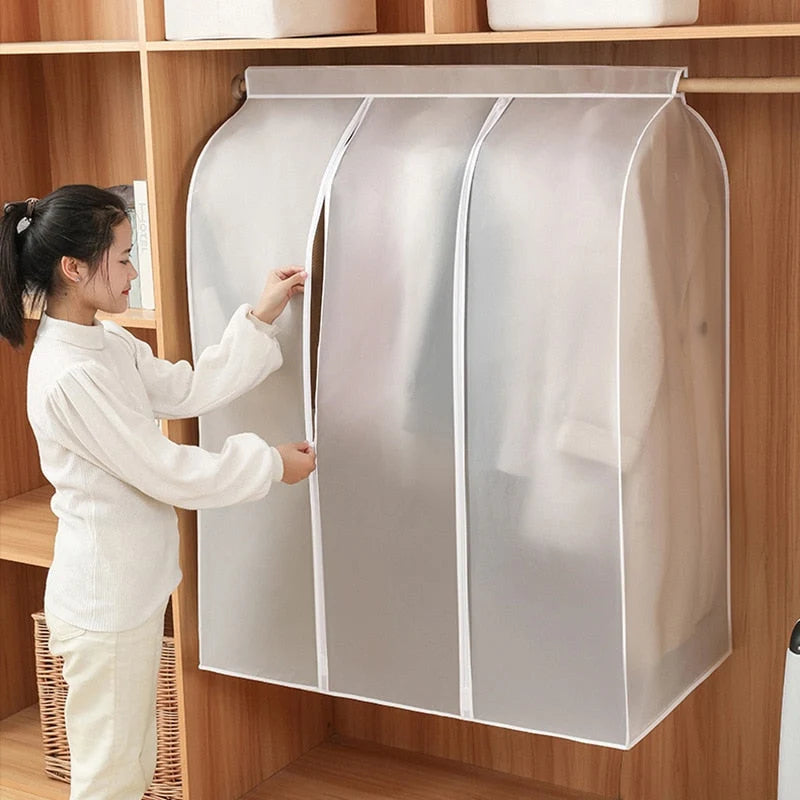 Garment Storage Bag Transparent Front Dust Protection