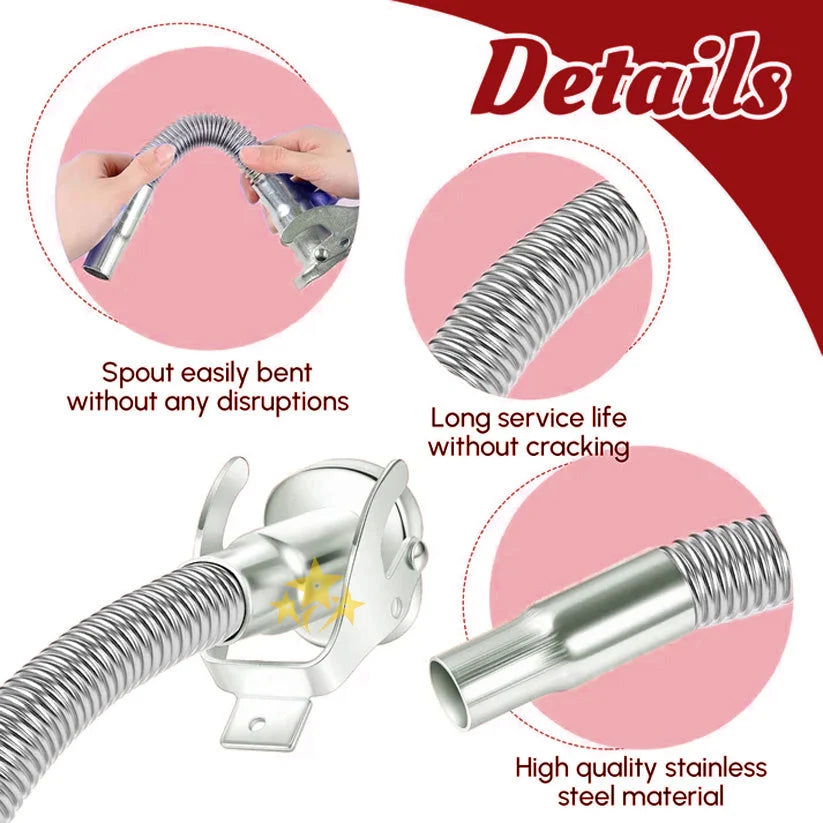 Gas Can Spout Stainless Steel Flexible Mesh Filter