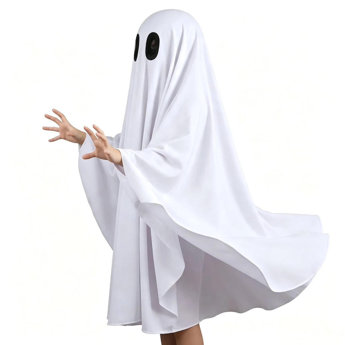 Ghost Costume Lightweight Breathable Fabric With Eye Openings