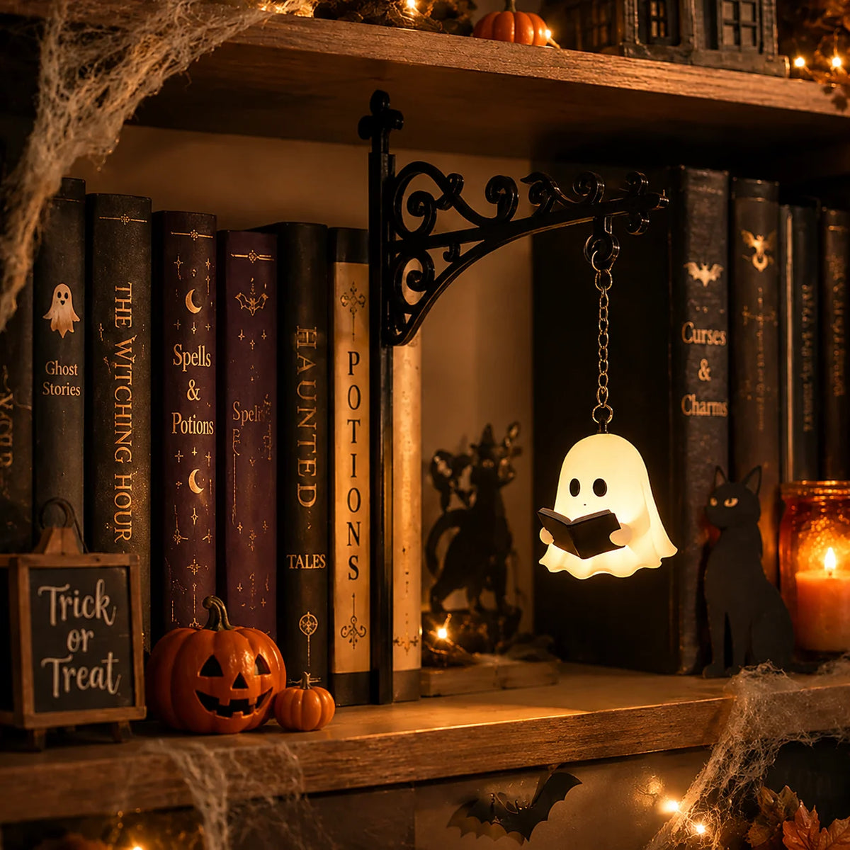 Ghost Lamp Warm White Cordless Battery-Powered