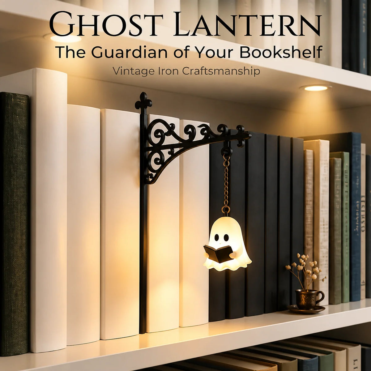 Ghost Lamp Warm White Cordless Battery-Powered