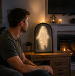 Ghost Mirror Decor Holographic Effect Warm LED Glow
