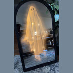 Ghost Mirror Decor Holographic Effect Warm LED Glow