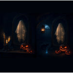 Ghost Mirror Decor Holographic Effect Warm LED Glow