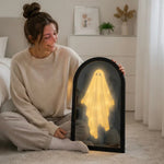 Ghost Mirror Decor Holographic Effect Warm LED Glow