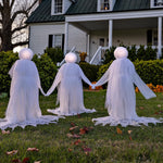Ghost Yard Stakes Glowing Flickering Set of 3