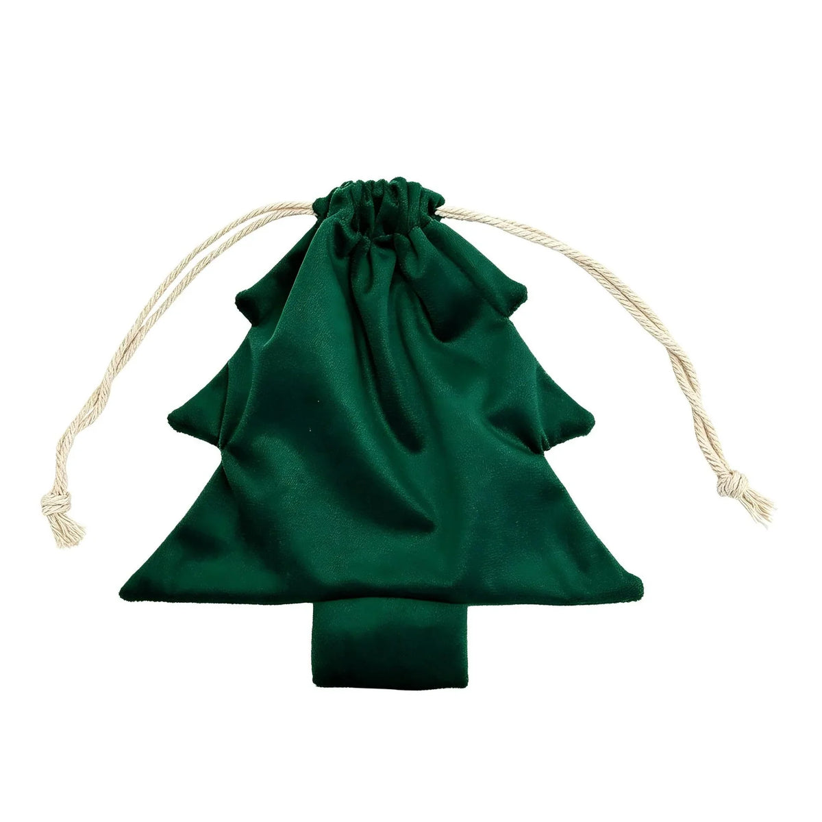 Gift Bag Christmas Tree Shape Durable Fabric & Drawstring