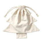 Gift Bag Christmas Tree Shape Durable Fabric & Drawstring