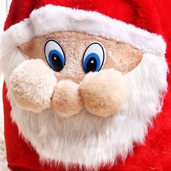 Gift Bag Santa Claus Reusable Drawstring Closure