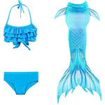 Girls’ Mermaid Swim Set 3-Piece Soft Breathable Fabric