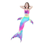 Girls’ Mermaid Swim Set 3-Piece Soft Breathable Fabric