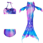 Girls’ Mermaid Swim Set 3-Piece Soft Breathable Fabric