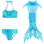 Girls’ Mermaid Swim Set 3-Piece Soft Breathable Fabric