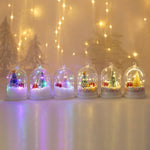 Glass Christmas Globe Warm LED Mini Tree