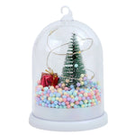 Glass Christmas Globe Warm LED Mini Tree