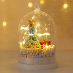Glass Christmas Globe Warm LED Mini Tree