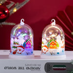 Glass Dome Handcrafted Winter Scene Energy-Efficient LED