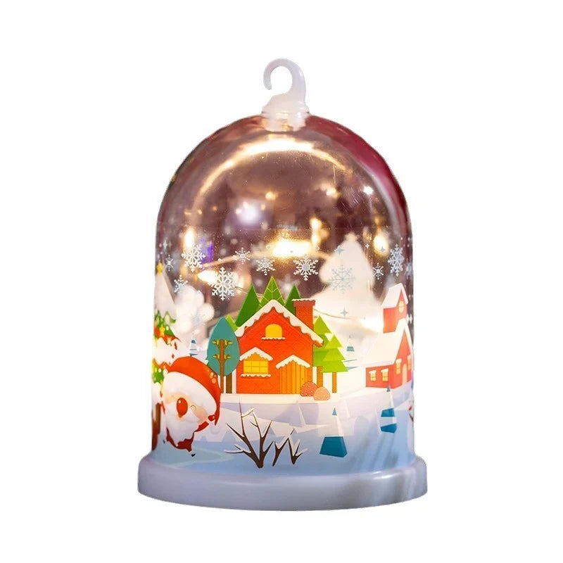 Glass Dome Handcrafted Winter Scene Energy-Efficient LED