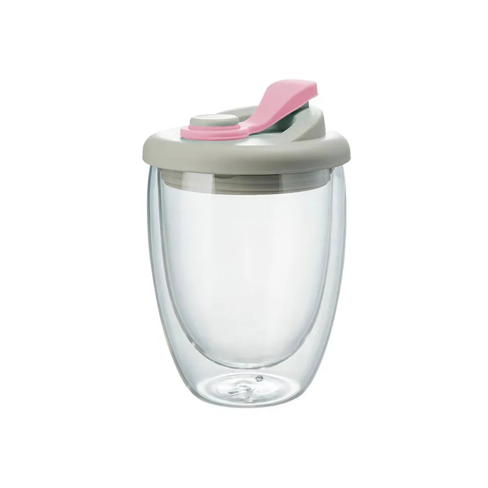 Glass Mug Double Wall Borosilicate Leak-Proof