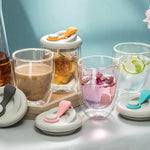Glass Mug Double Wall Borosilicate Leak-Proof