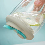 Glass Mug Double-Wall Borosilicate Leak-Proof Lid