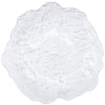 Glass Serving Plate Ice-Like Irregular Shape