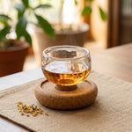 Glass Tea Cup Heat-Resistant 2 Fl Oz Clear Glass