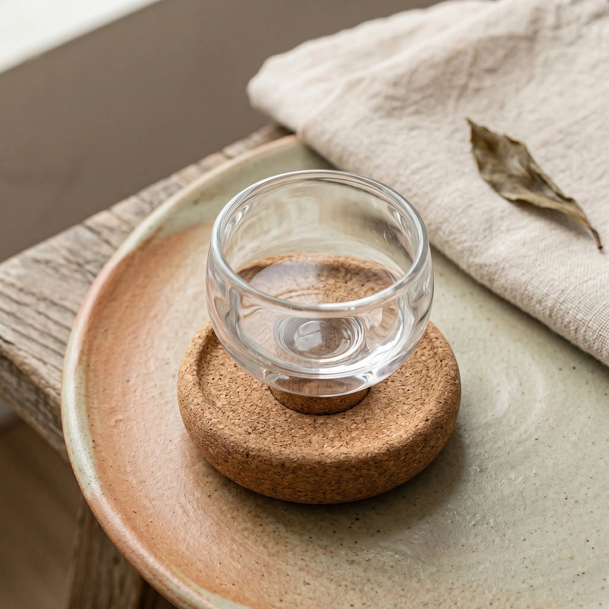 Glass Tea Cup Heat-Resistant 2 Fl Oz Clear Glass